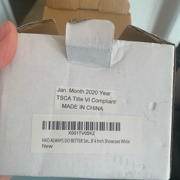 Three white 4” floating shelves - Picture 3 of 4